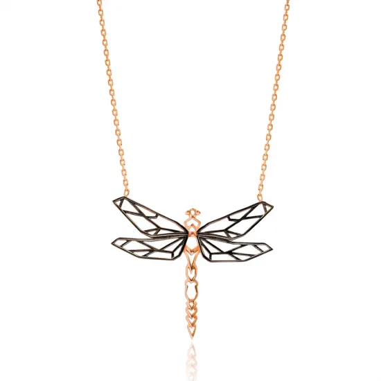 Origami Dragonfly Minimalist Design Sterling Silver Pendant Origami Dragonfly Minimalist Design Sterling Silver Pendant