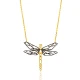 Turkish Origami Dragonfly Minimalist Silver Pendant Turkish Origami Dragonfly Minimalist Silver Pendant