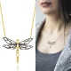 Turkish Origami Dragonfly Minimalist Silver Pendant Turkish Origami Dragonfly Minimalist Silver Pendant