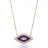 Turkish Evil Eye Pendant Sterling Silver