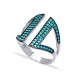 Turkish Adjustable Turquoise 925 Sterling Silver Ring | 925 Sterling Silver Wholesale | Sade Silver Turkish Adjustable Turquoise 925 Sterling Silver Ring - Sade 925 Silver Jewelry
