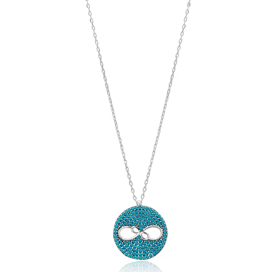 Made in Turkey Round CZ 925 Silver Pendant Made in Turkey Round CZ 925 Silver Pendant