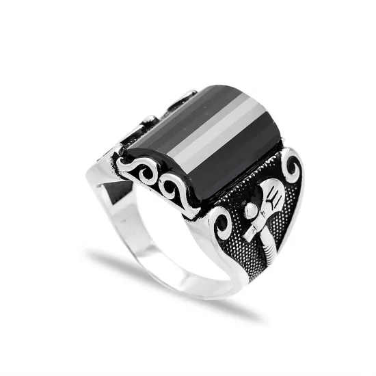 Turkish Design Men Ring Wholesale Handmade 925 Sterling Silver Men Ring Turkish Design Men Ring Wholesale Handmade 925 Sterling Silver Men Ring