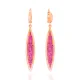 Minimal Ruby Marquise 925 Long Earrings Minimal Ruby Marquise 925 Long Earrings