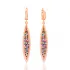 Minimalist Mixstone Marquise Long Earrings