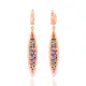Minimalist Mixstone Marquise Long Earrings Minimalist Mixstone Marquise Long Earrings