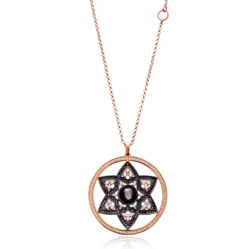 Turkish David Star Traditional 925 Silver Pendant