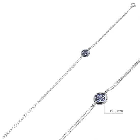 Turkish Minimalist Clover Sterling Silver Bracelet Turkish Minimalist Clover Sterling Silver Bracelet