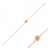 Multicolor Square Round Chain CZ 925 Silver Bracelet