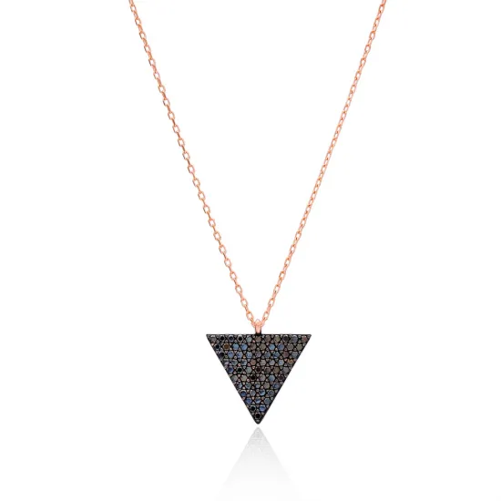 Turkish Handmade Triangle 925 Sterling Silver Pendant