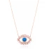 Turkish 925 Silver Evil Eye Baguette CZ Pendant