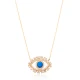 Turkish 925 Silver Evil Eye Baguette CZ Pendant Turkish 925 Silver Evil Eye Baguette CZ Pendant