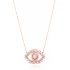 Turkish Evil Eye Baguette CZ Sterling Silver Pendant
