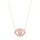 Turkish Evil Eye Baguette CZ Sterling Silver Pendant