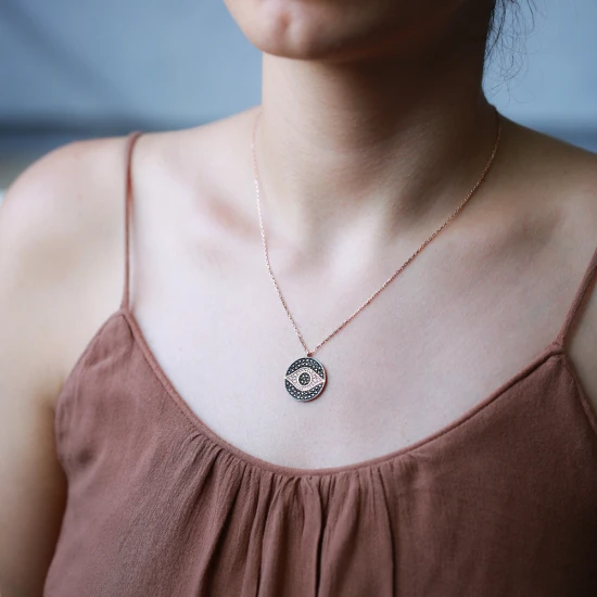 Turkish Round Ghost 925 Sterling Silver Pendant Turkish Round Ghost 925 Sterling Silver Pendant
