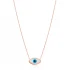 Turkish Sterling Silver Evil Eye Necklace