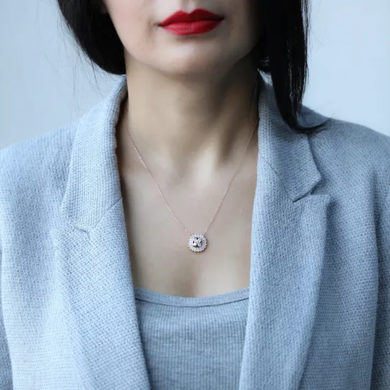 Turkish 925 Silver Rounded Baguette Shape Pendant Turkish 925 Silver Rounded Baguette Shape Pendant