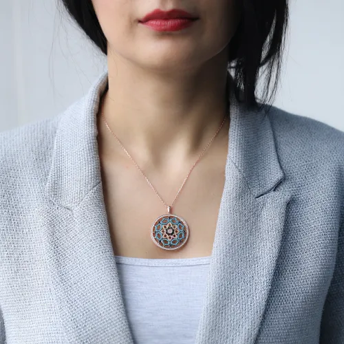 Turkish Traditional 925K Pendant in Sterling Silver