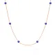 Turkish Mini Evil Eye Beaded Choker 925 Silver Necklace