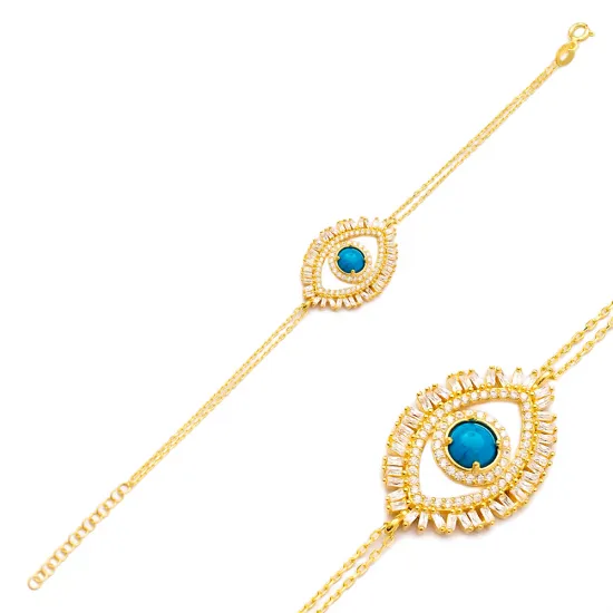 Made in Turkey Handcrafted Evil Eye 925 Silver Bracelet Made in Turkey Handcrafted Evil Eye 925 Silver Bracelet
