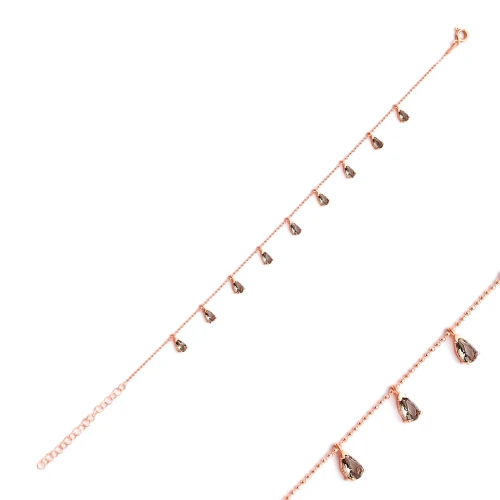 Turkish Pear Quartz 925 Sterling Silver Bracelet