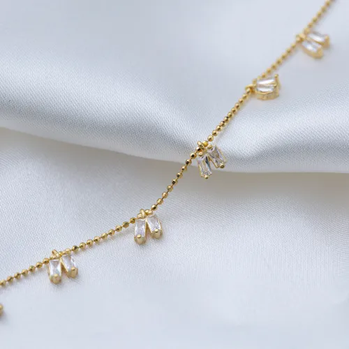 Turkish 925 Silver Minimalist Baguette Bracelet