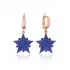 Turkish 925 Sterling Silver Sheriff Star Earrings
