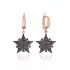 Turkish Sheriff Star Earrings in 925 Sterling Silver