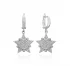Turkish Sheriff Star Sterling Silver Earrings