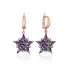Turkish Rainbow Sheriff Star Sterling Silver Earrings