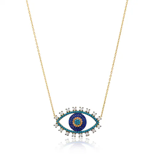 Silver Evil Eye Pendant In Turkish Wholesale 925 Sterling Silver Silver Evil Eye Pendant In Turkish Wholesale 925 Sterling Silver