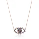 Made in Turkey Handmade Evil Eye Silver Pendant - Sade 925 Silver Jewelry