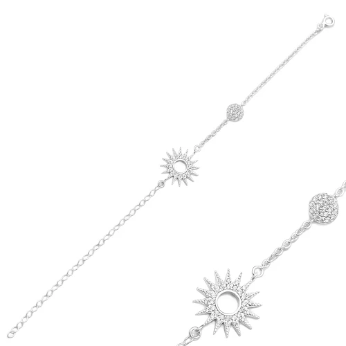 Turkish Minimalist Sun Sterling Silver Bracelet