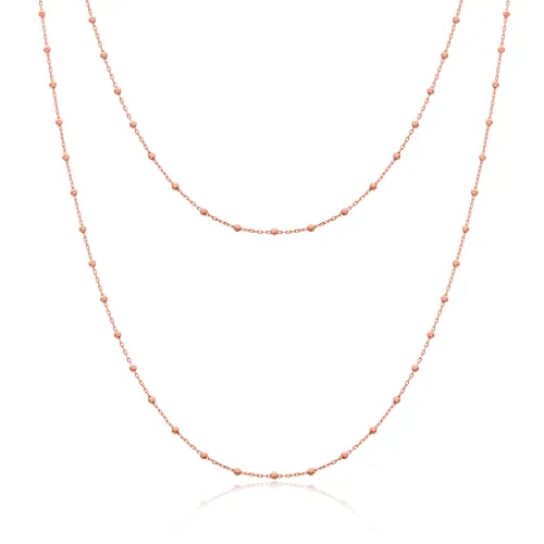 Turkish Minimalist Simple Long Sterling Silver Necklace