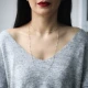 Turkish Minimalist Simple Long 925 Silver Necklace