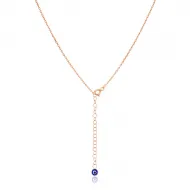 43+5 cm Evil Eye Chain Necklace 925 Silver Jewelry