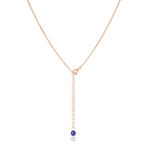 Turkish 43 5 Cm Evil Eye Chain Sterling Silver Necklace