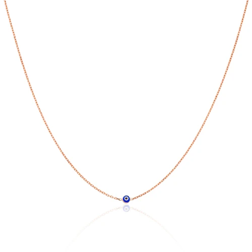Turkish 43 5 Cm Evil Eye Chain Sterling Silver Necklace