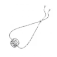 Turkish Baguette Shape Tennis Silver Bracelet