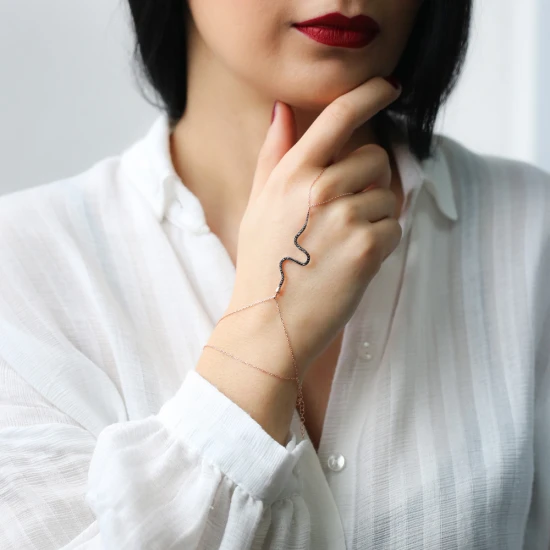 Turkish Snake Slave 925 Sterling Silver Bracelet | 925 Sterling Silver Wholesale | Sade Silver Turkish Snake Slave 925 Sterling Silver Bracelet - Sade 925 Silver Jewelry