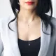 Turkish 925 Sterling Silver Lariat Necklace