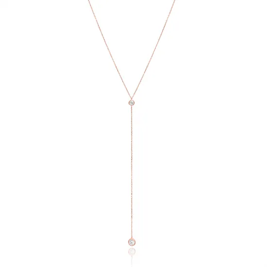 Turkish 925 Sterling Silver Lariat Necklace