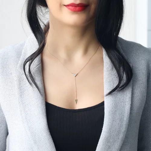 Turkish Lariat Necklace in 925 Sterling Silver