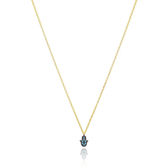 Tiny Hamsa Pendant Turkish Wholesale 925 Sterling Silver Jewelry