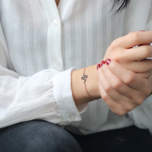 Turkish Minimalist Snake Sterling Silver Bracelet Turkish Minimalist Snake Sterling Silver Bracelet