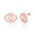 Evil Eye Baguette Zircon Stud Earrings