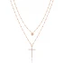 Turkish Stoned Layered Cross Sterling Silver Pendant