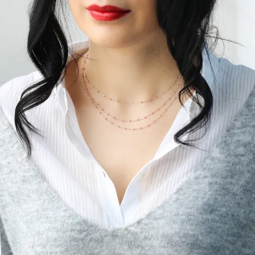 Turkish Layered Beaded 925 Sterling Silver Pendant
