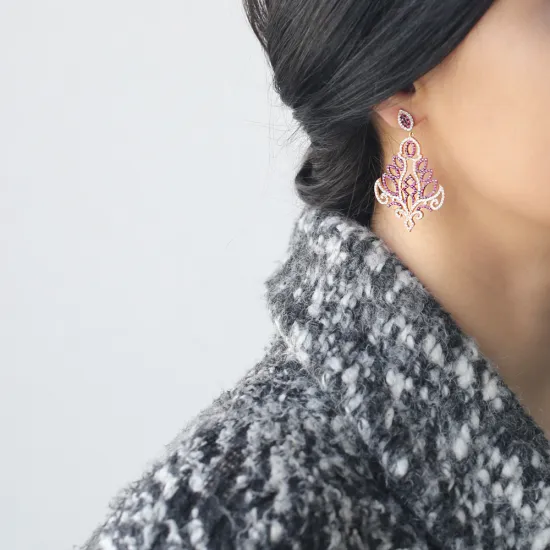 Turkish Chandelier 925 Sterling Silver Earrings