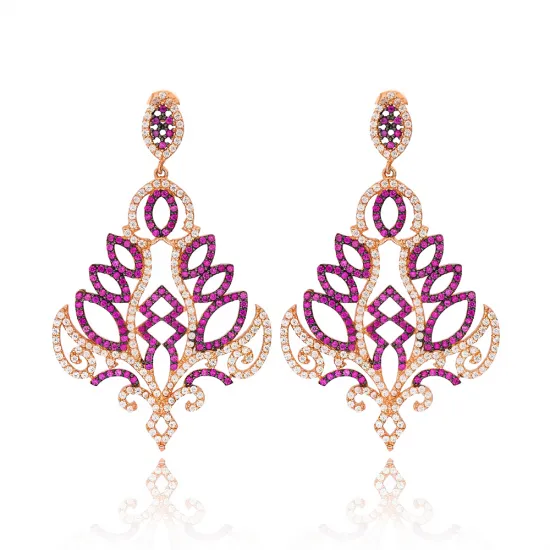 Turkish Chandelier 925 Sterling Silver Earrings